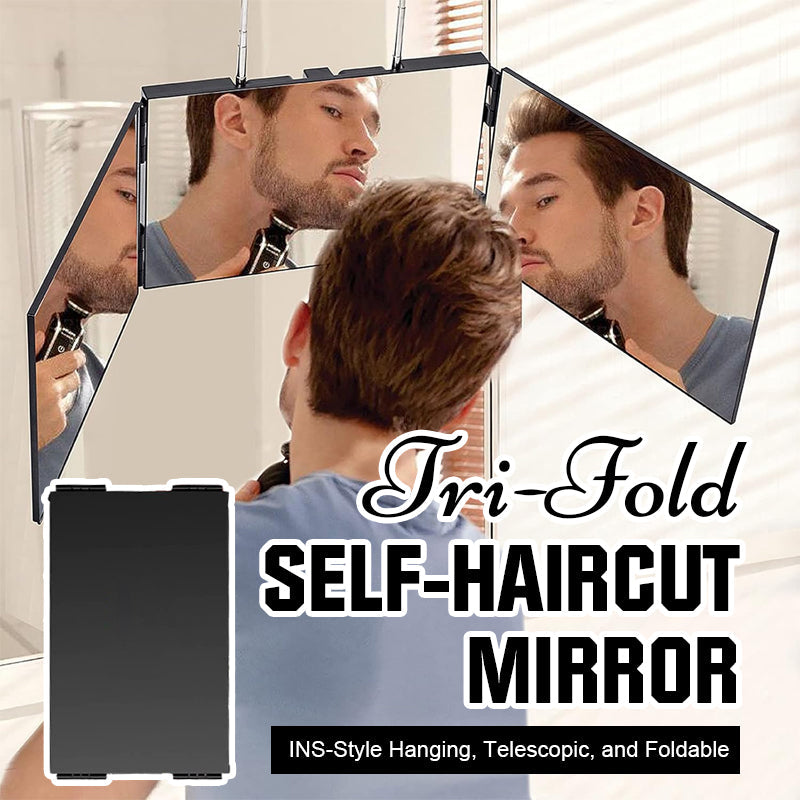 💇‍♀️ See every angle of your hair – tri‑fold salon mirror for perfect DIY cuts! ✨