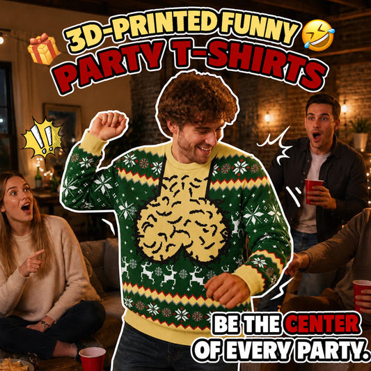 🎄 3D Ugly Christmas Sweater | Funny Novelty Party Pullover