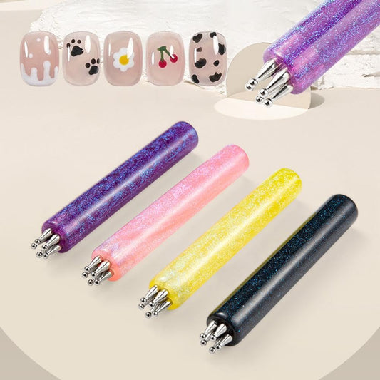 🌸 5 Head Flower Nail Dotting Tool