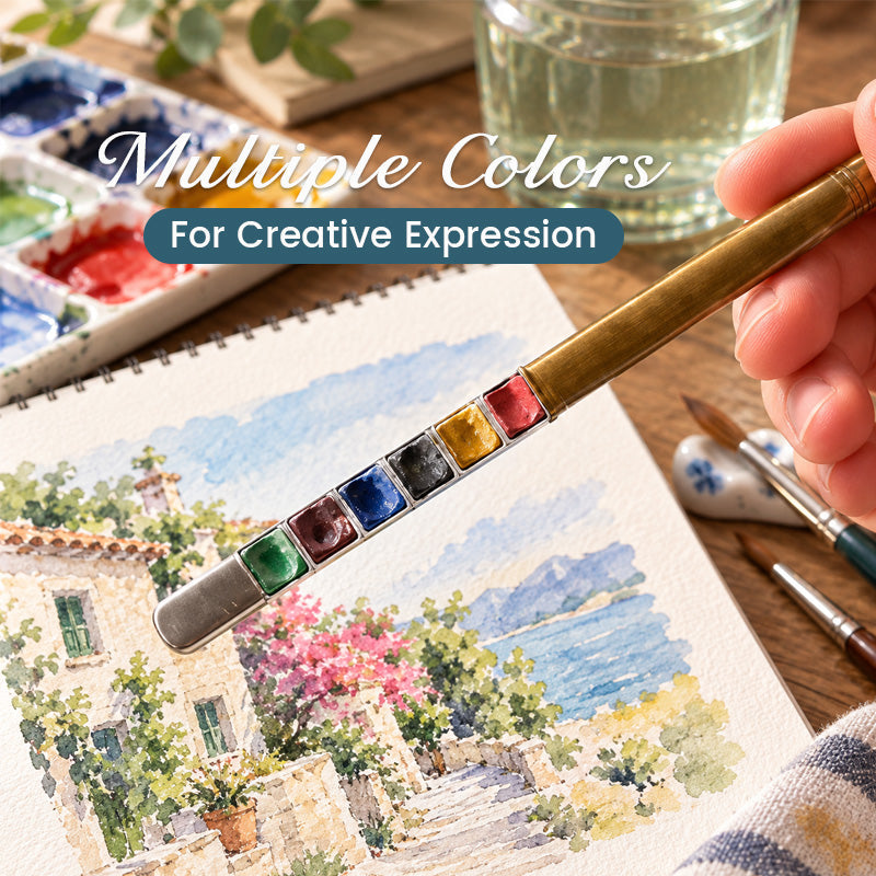 🎨 Portable Paintbrush & Colors Set – Create Anywhere, Anytime!