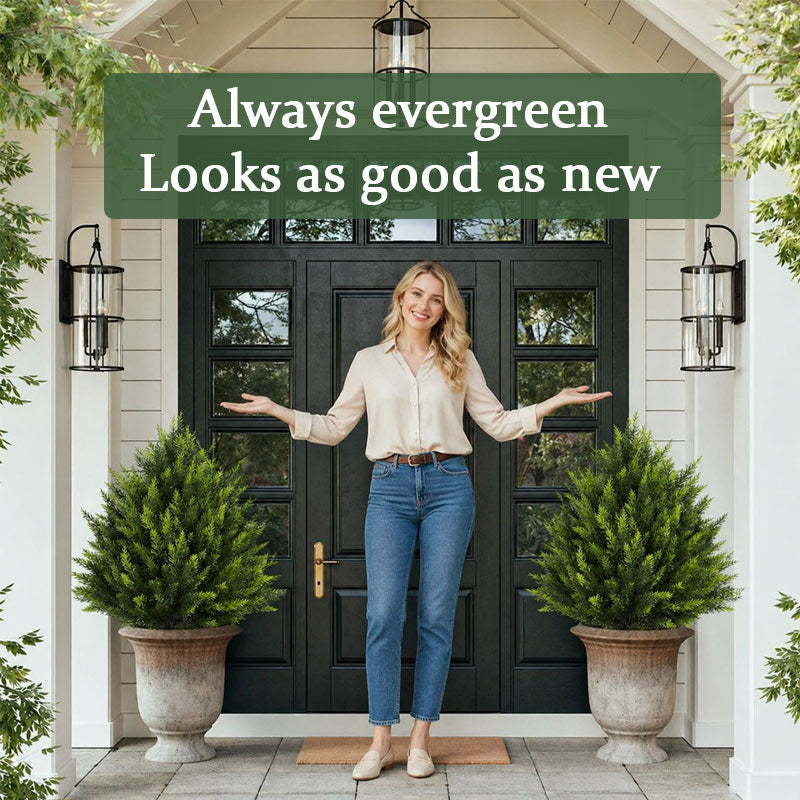 🌲 Artificial Cedar Landscape Tree 🌿 – Outdoor Porch & Garden Decor 🏡
