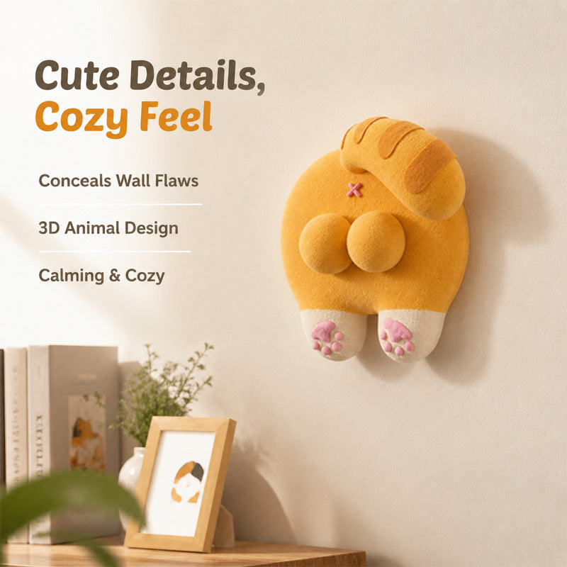 🐱Whimsical Cat Butt Switch Cover -  Home Decor & Wall Flaw Concealer