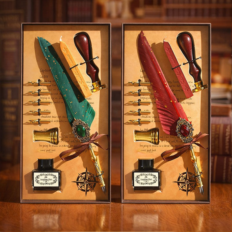 ✒️ Magic Gem Feather Set