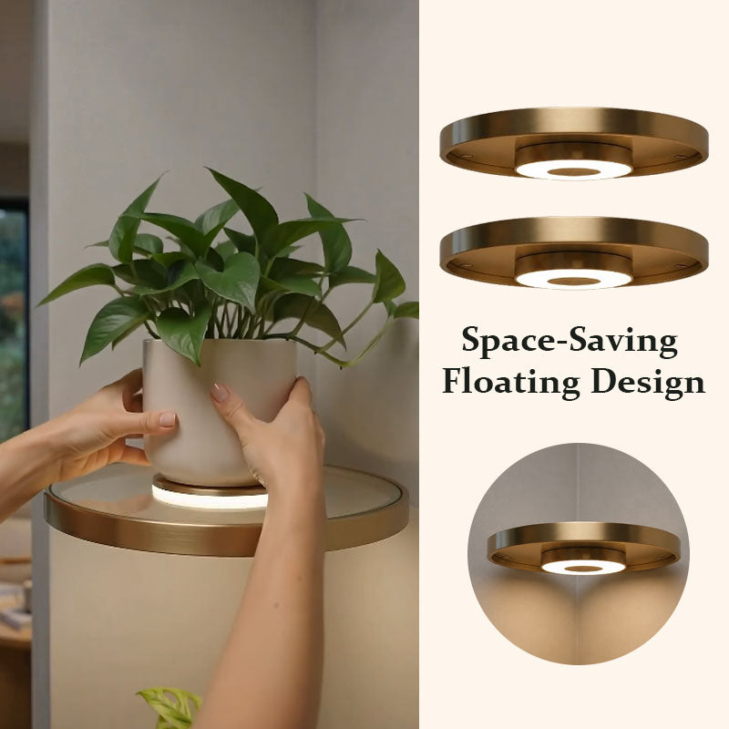 💡 Ultimate 2-in-1 LED Floating Shelf: Geometric Wall Display & Soft Ambient Night Light! 🌿
