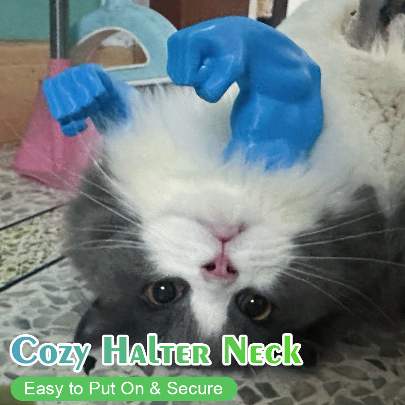 💪 3D Printed Hulk Arms Pet Cosplay Props with Halter Neck