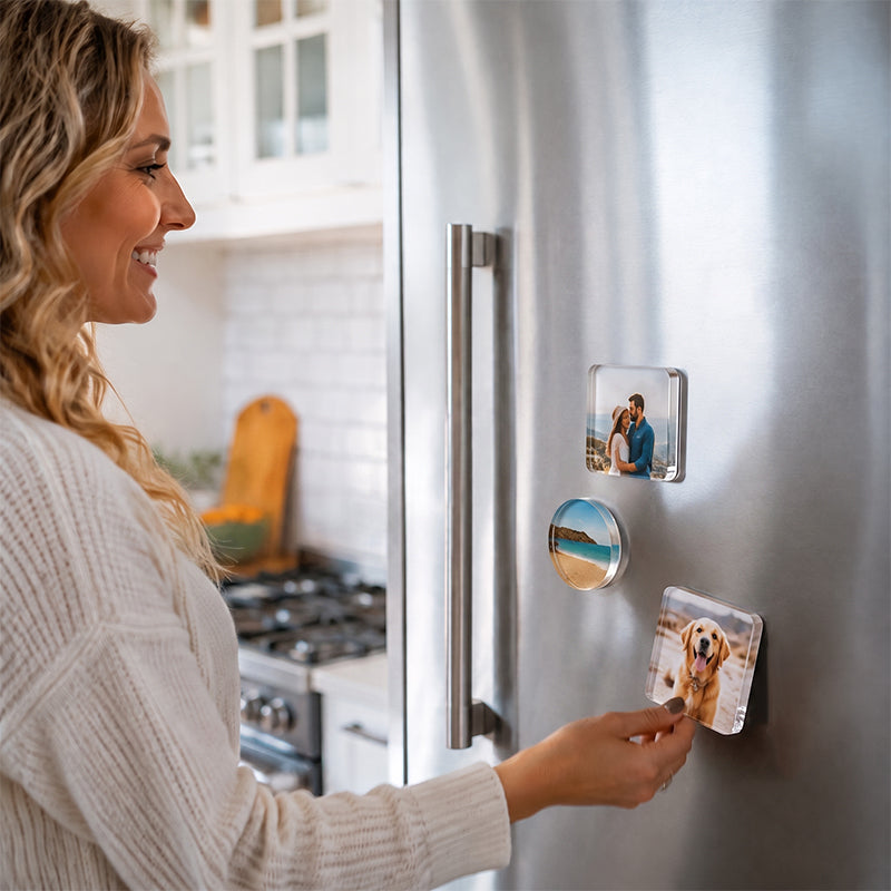 🧲 DIY Magnetic Fridge Magnet Making Kit with Clear Acrylic