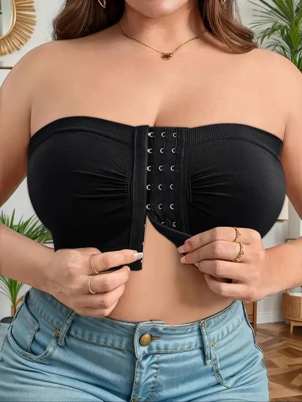 ⌛buy more, save more💞Large strapless bra with breathable front closur