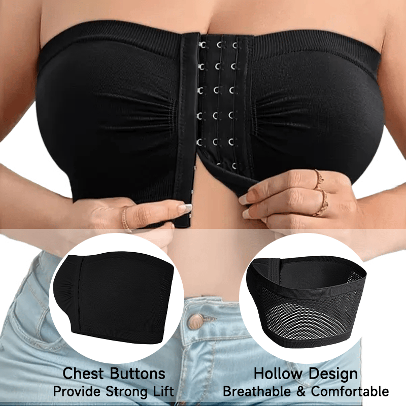 ⌛buy more, save more💞Large strapless bra with breathable front closur