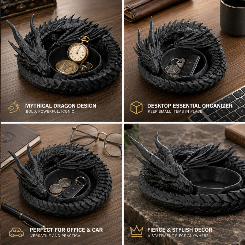 🐉 Dragon Guardian Valet | 3D Printed Decor Tray