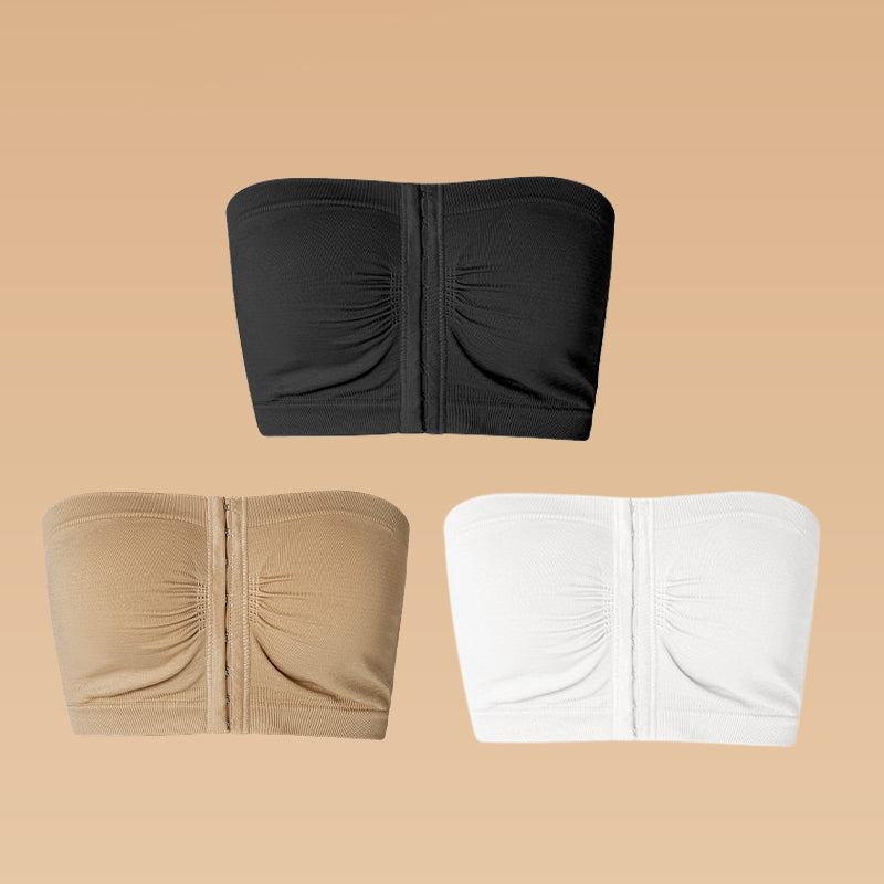 ⌛buy more, save more💞Large strapless bra with breathable front closur