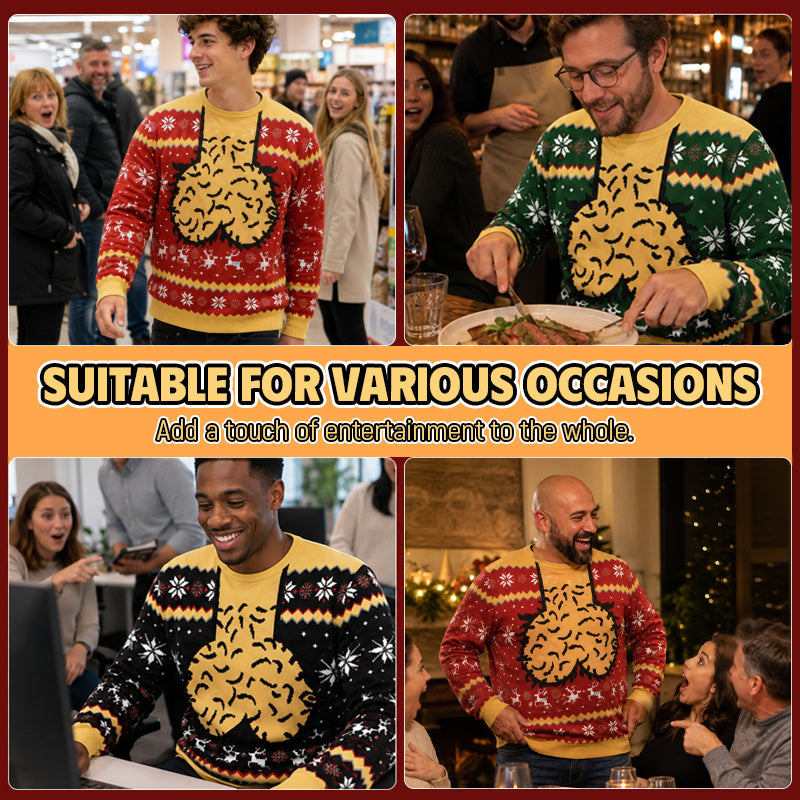 🎄 3D Ugly Christmas Sweater | Funny Novelty Party Pullover