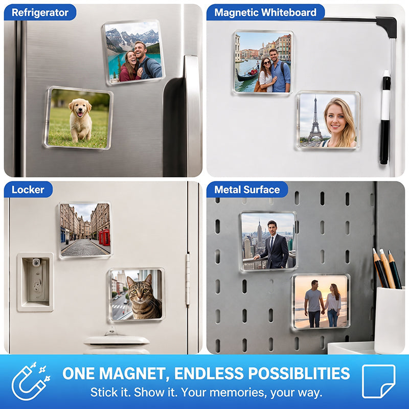 🧲 DIY Magnetic Fridge Magnet Making Kit with Clear Acrylic