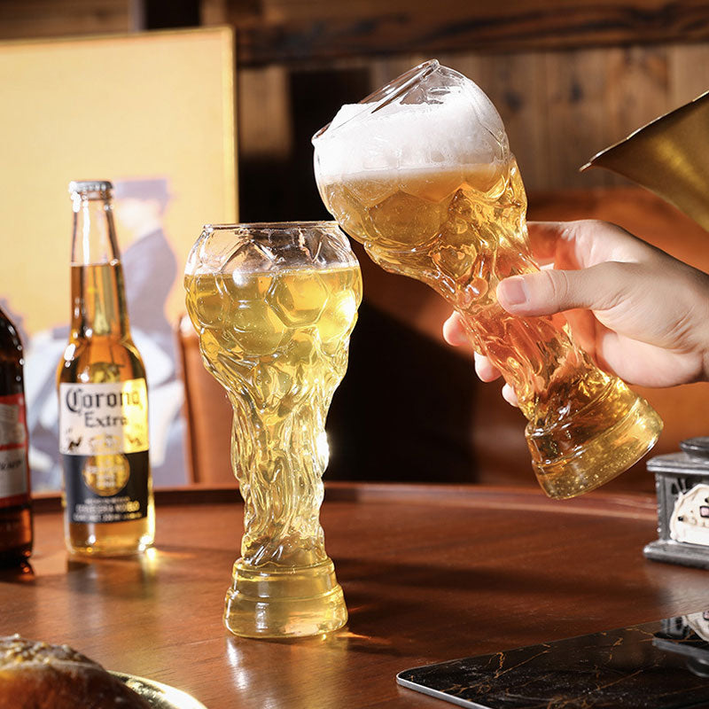 ⚽ Football Trophy Beer Glass 🏆