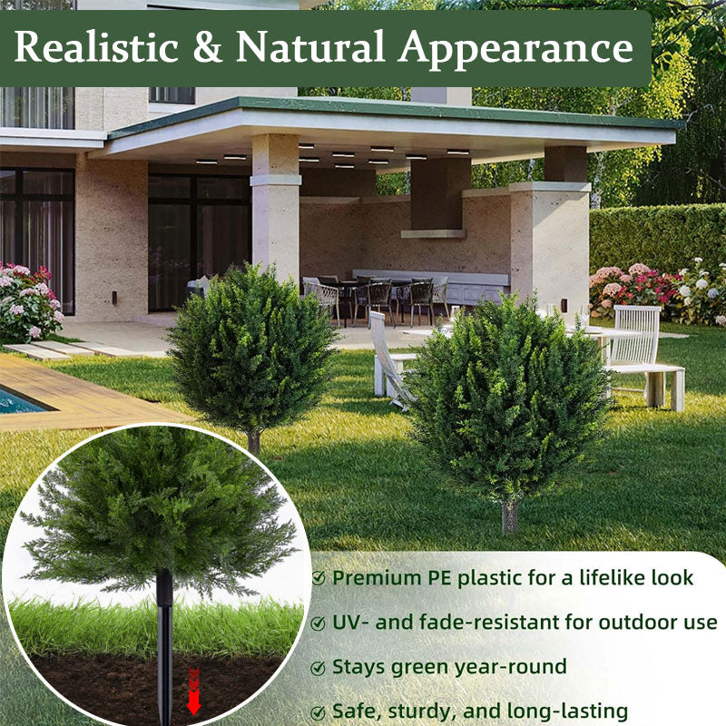 🌲 Artificial Cedar Landscape Tree 🌿 – Outdoor Porch & Garden Decor 🏡