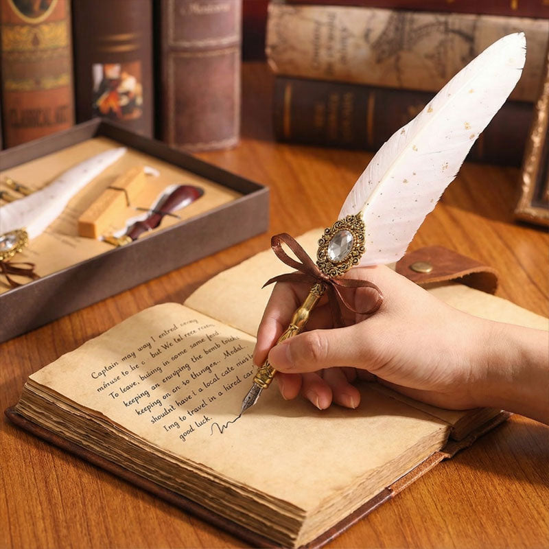 ✒️ Magic Gem Feather Set