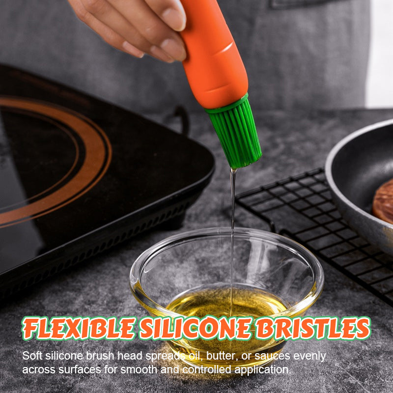 🥕 Carrot Shape Silicone Oil Brush