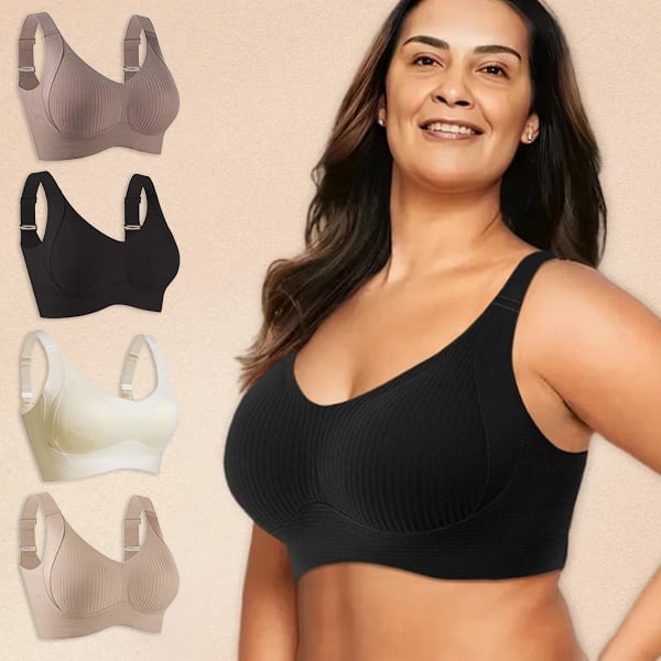 🎁Last Day: Buy 1, Get 3 Packs🔥Super Supportive Bra | Wireless Push-Up Bra👍No More Sagging Breasts