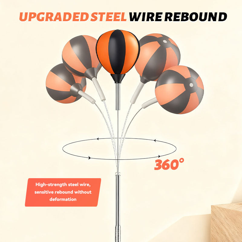 💥 Black Friday: 50% off! 🥊 Free-standing punch bag with speedball ⭐ | Height-adjustable & whisper-quiet | Extra-strong suction base 🏠
