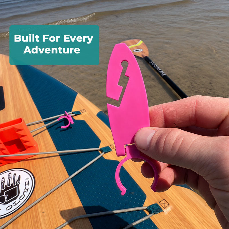 🧘‍♀️ Hands-Free SUP Paddle Holder: Secure Deck Track Clip! 🚣