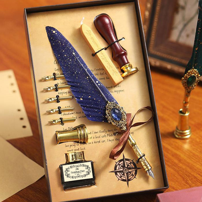 ✒️ Magic Gem Feather Set