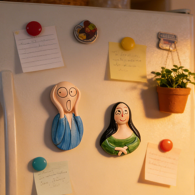 🎨 3D Fridge Magnets Featuring World-Famous Paintings 🖼️✨