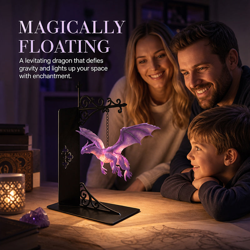 🐉 Dragon Bookshelf Lamp - Enchanting Floating Dragon Night Light