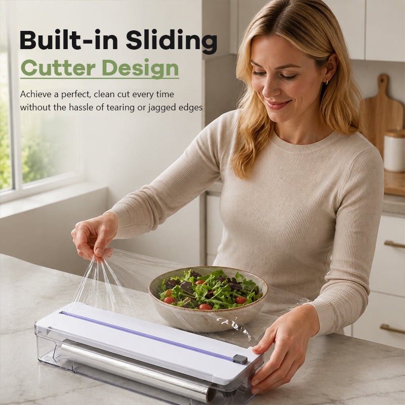 ✨ Premium Kitchen Cutter & Organizer – For Plastic Wrap and Aluminum Foil