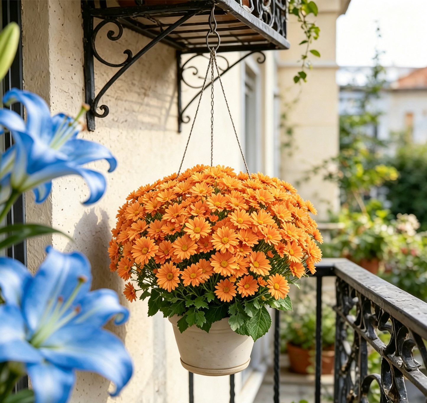 🍁 Artificial Fall Chrysanthemum Mums: Vibrant UV-Resistant Outdoor Autumn Flowers! 🍂