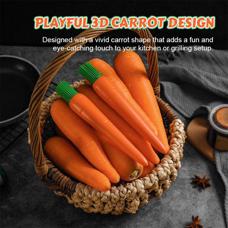 🥕 Carrot Shape Silicone Oil Brush
