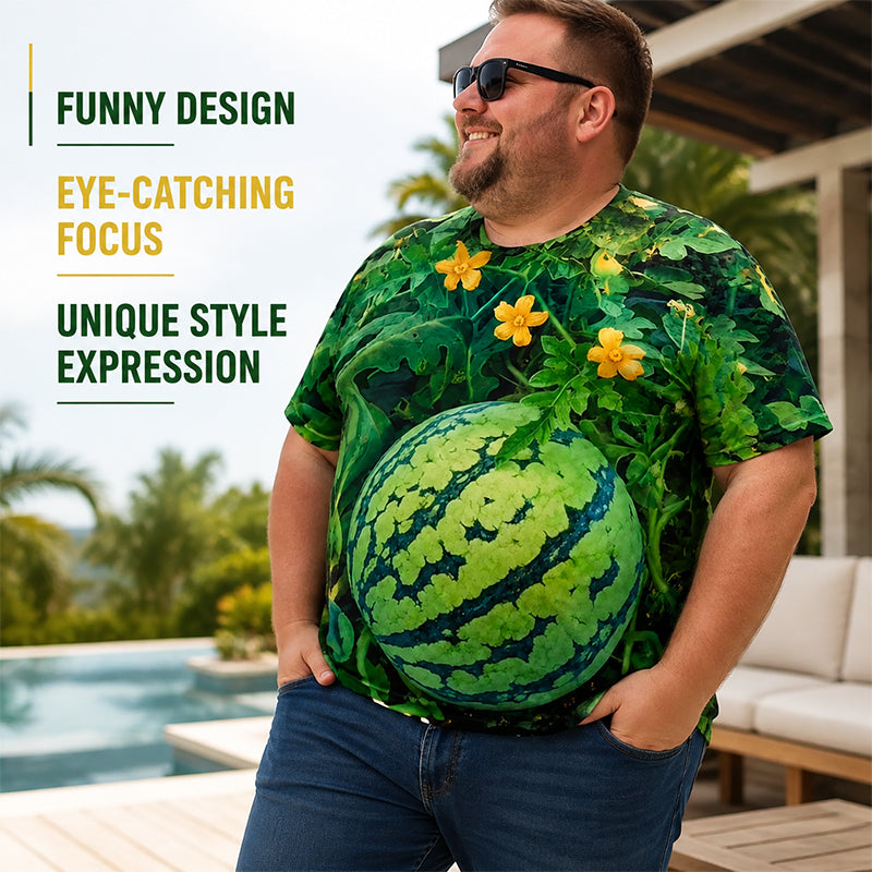 🍉 Funny Watermelon Graphic Tee Matching T‑Shirts Set