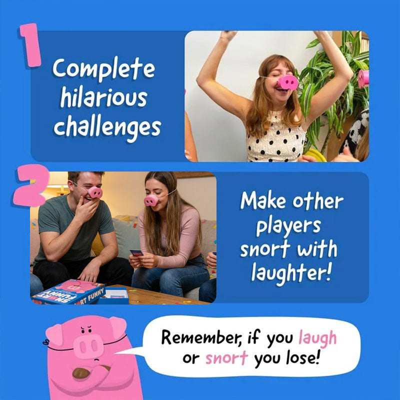 😂Snort Funny: The "Laugh &You Lose" Party Game 🐷