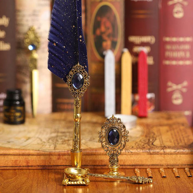 ✒️ Magic Gem Feather Set