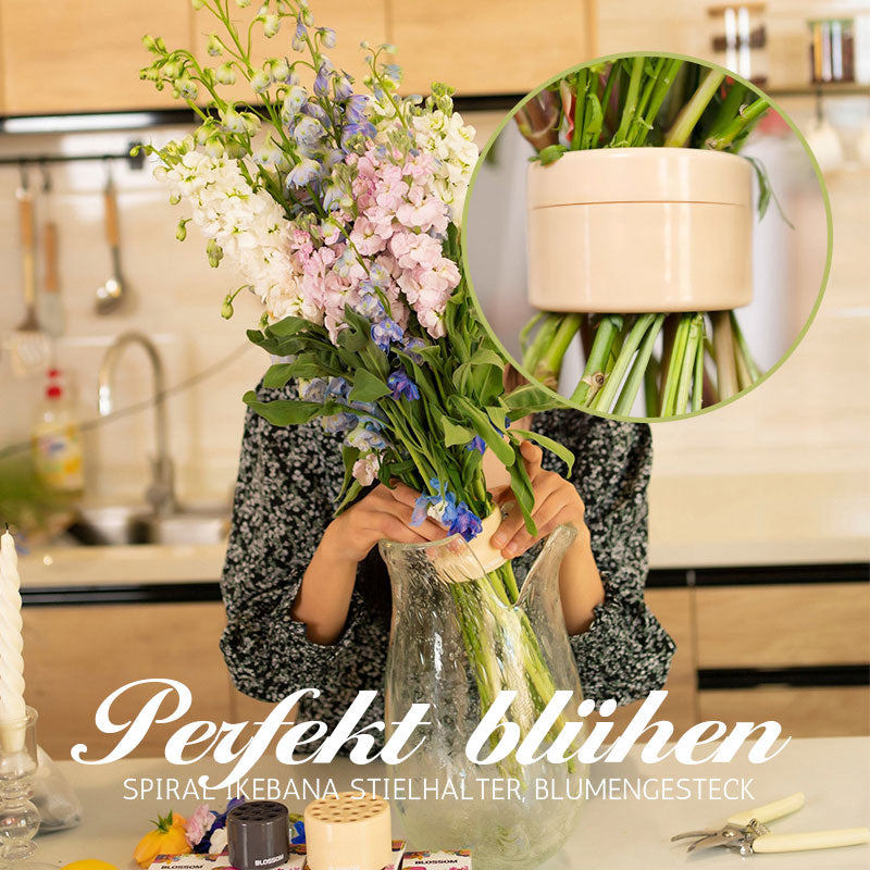 🌸 Perfect flower arrangement every time – spiral holder keeps stems exactly where you want them! 🌀