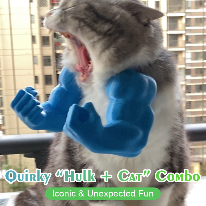 💪 3D Printed Hulk Arms Pet Cosplay Props with Halter Neck