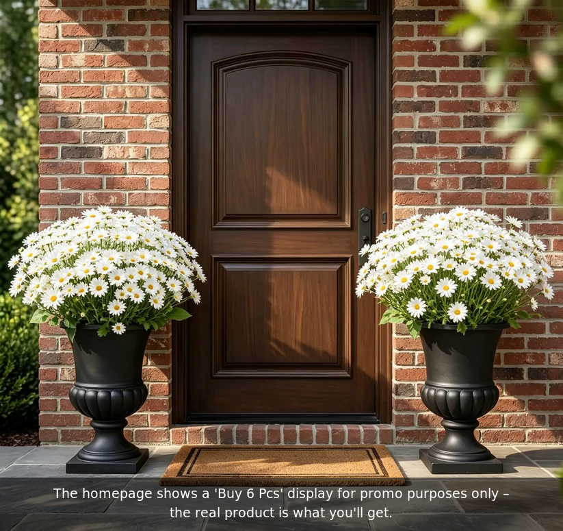 🍁 Artificial Fall Chrysanthemum Mums: Vibrant UV-Resistant Outdoor Autumn Flowers! 🍂