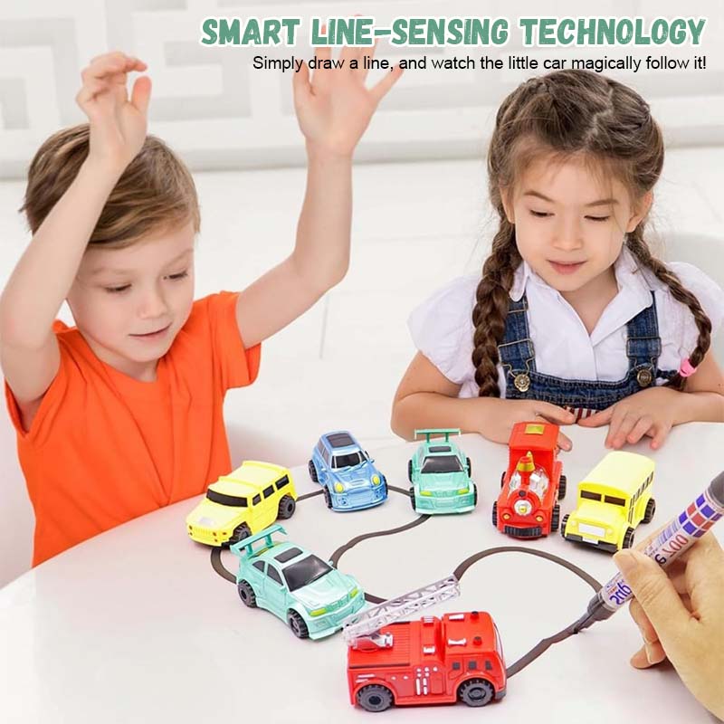 🚗Self-driving toy car that follows the painted line 🔥