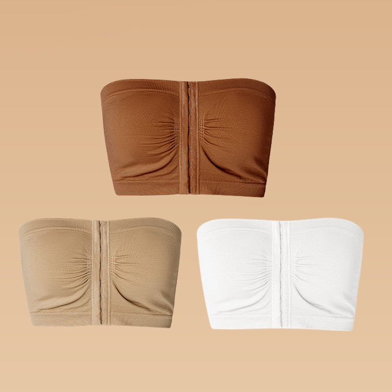 ⌛buy more, save more💞Large strapless bra with breathable front closur