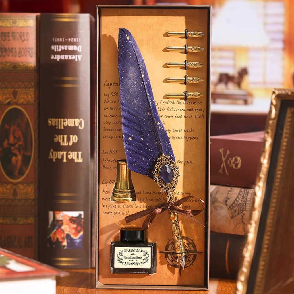 ✒️ Magic Gem Feather Set