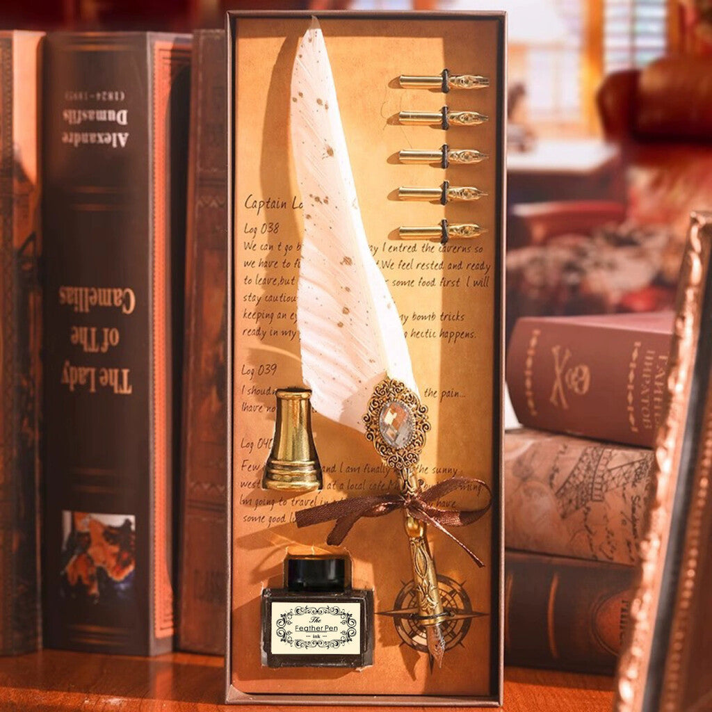 ✒️ Magic Gem Feather Set