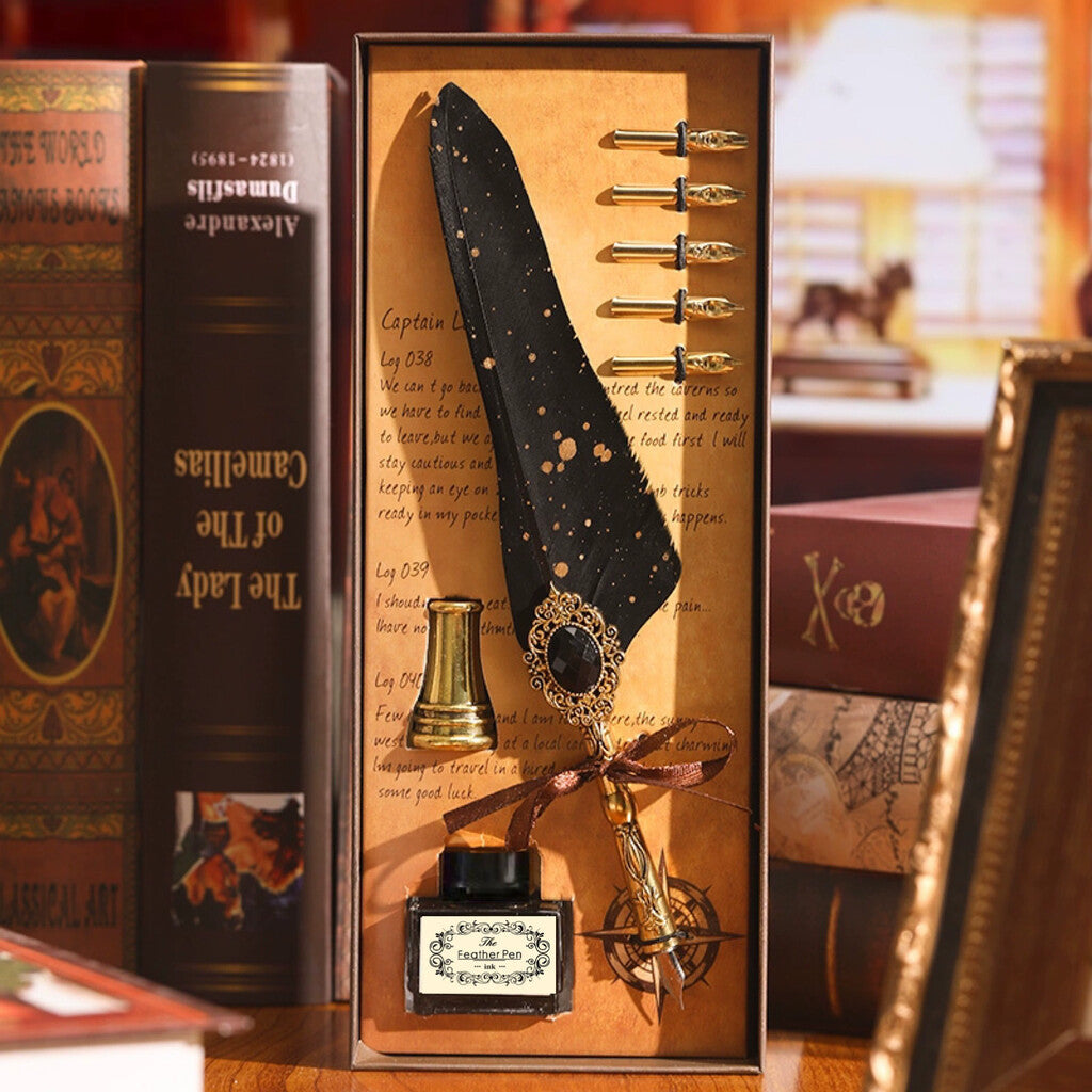 ✒️ Magic Gem Feather Set