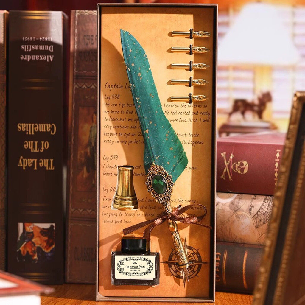 ✒️ Magic Gem Feather Set