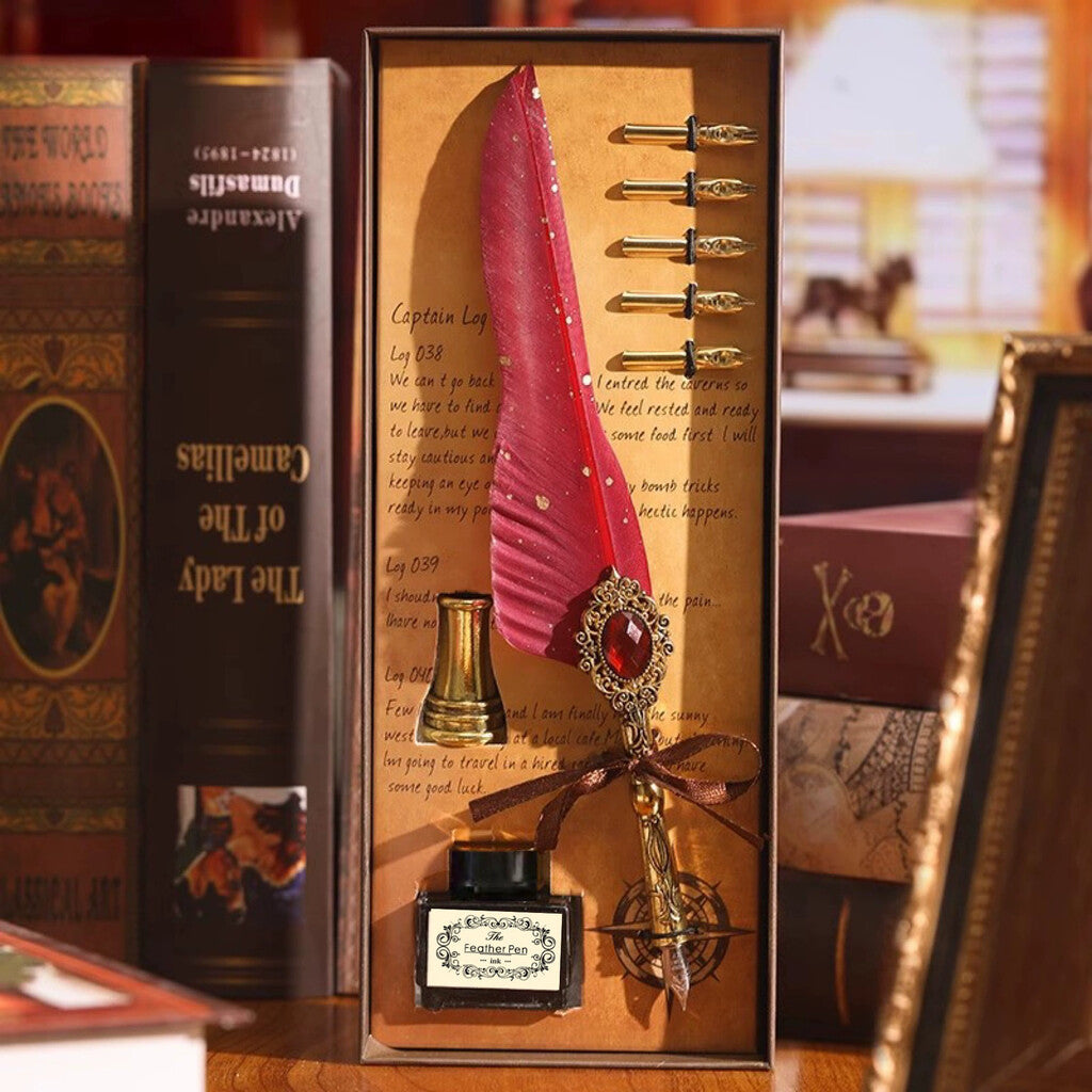 ✒️ Magic Gem Feather Set