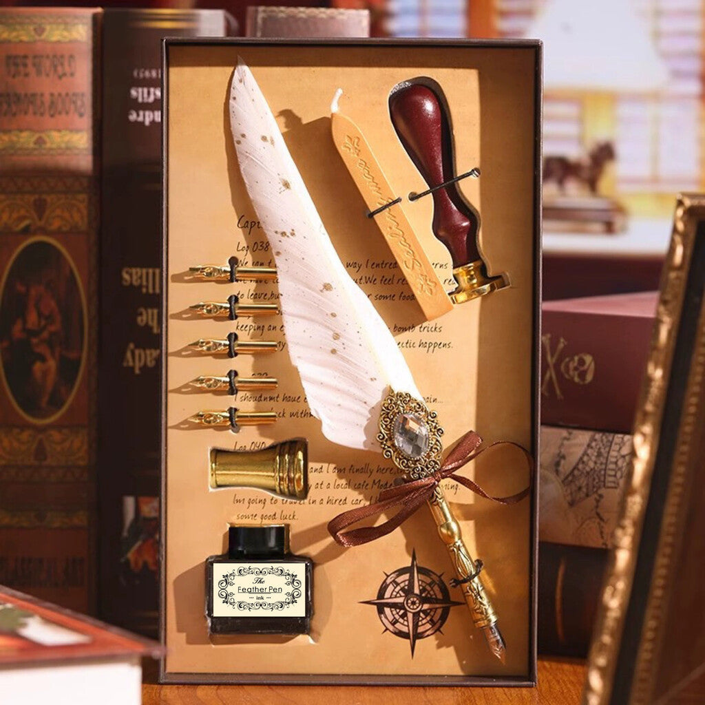 ✒️ Magic Gem Feather Set