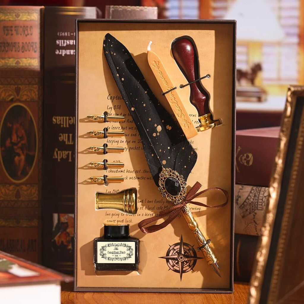 ✒️ Magic Gem Feather Set