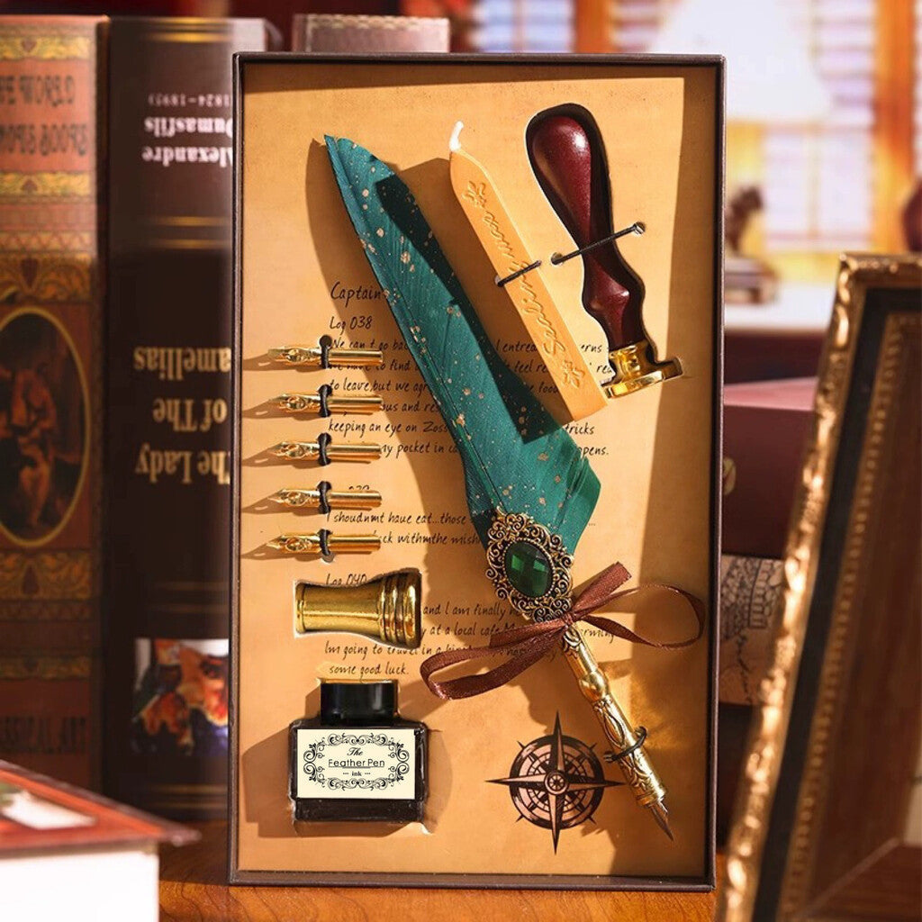 ✒️ Magic Gem Feather Set