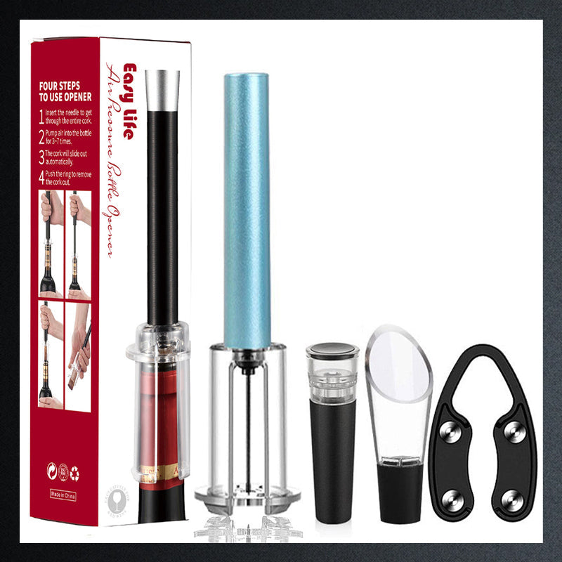 🍷✨Air Pump Cork Remover Wine Bottle Opener Set