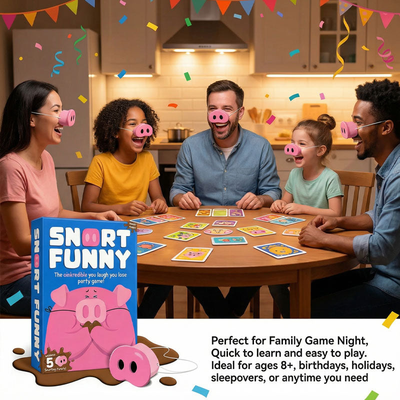 😂Snort Funny: The "Laugh &You Lose" Party Game 🐷