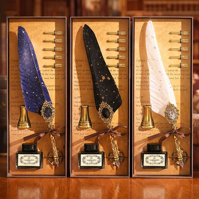 ✒️ Magic Gem Feather Set