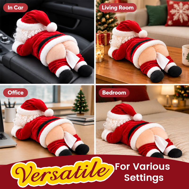 🍑 Hilarious Santa Claus Rear Tissue Box Cover 🎅