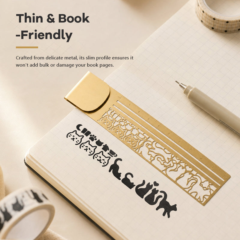 🐱 Cat Template Multi-functional Bookmark Ruler